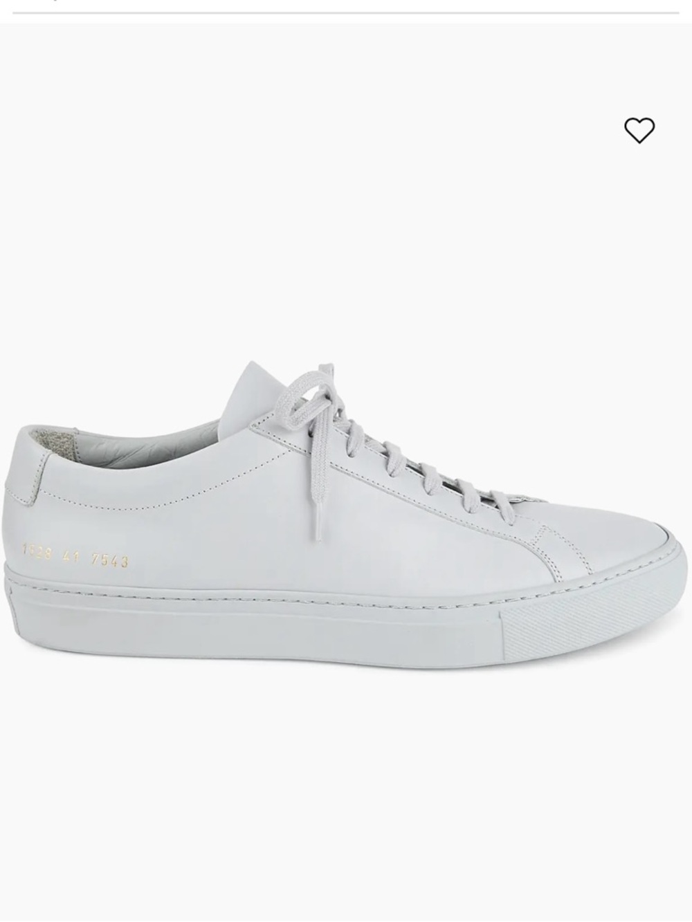 Common Projects Men's Original Achilles Leather Low-Top Sneakers (Grey)